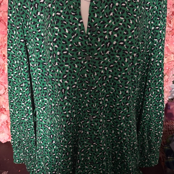 Boden Green Leopard Print Midi Dress - Picture 1 of 8